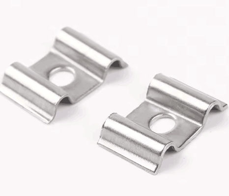 Clampe a molla Stampaggio in lamiera OEM LED Light Parti stampate in acciaio inossidabile