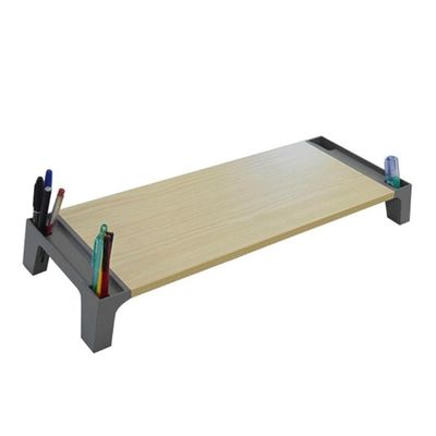 Stampaggio in acciaio inossidabile metallo elegante monitor Stand con design Riser organizzatore del cavo stile moderno